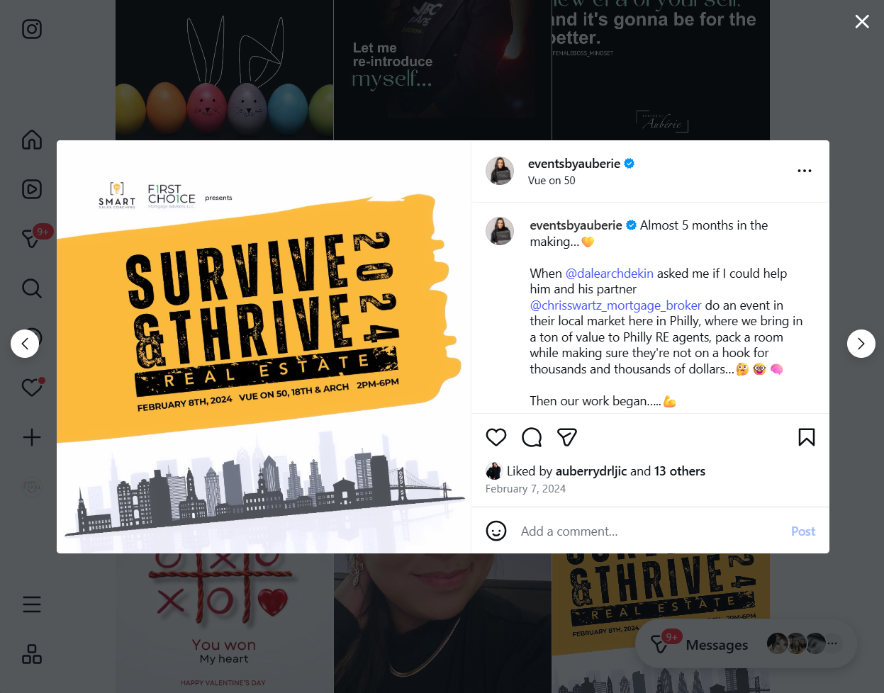 Events by Aubérie Instagram Marketing