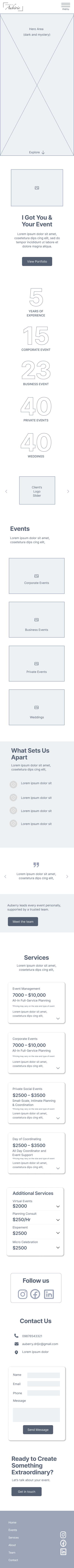 Low Fidelity Mobile Wireframe